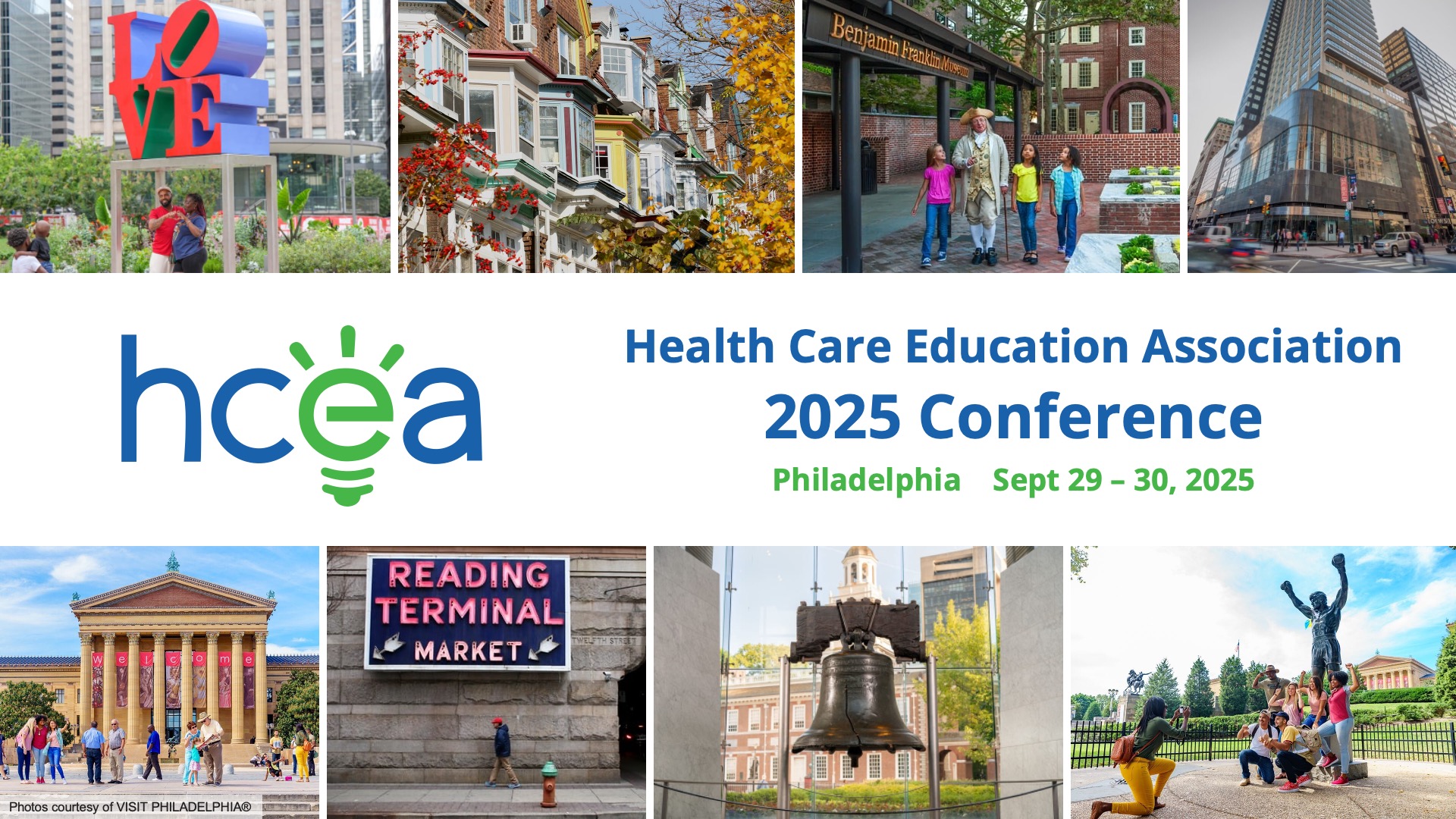 Save the date for the 2025 conference with pictures of Philadelphia and conference dates of september 29 and 30 2025